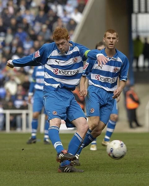 Dave Kitson strikes for goal against Derby County