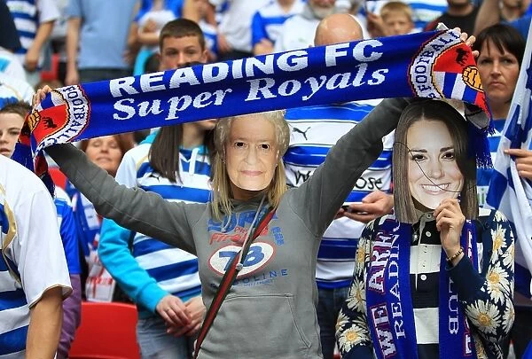 Electric Atmosphere at Wembley: Reading FC Fans Passionate Showdown vs Swansea City (Npower Championship Play-Off Final)