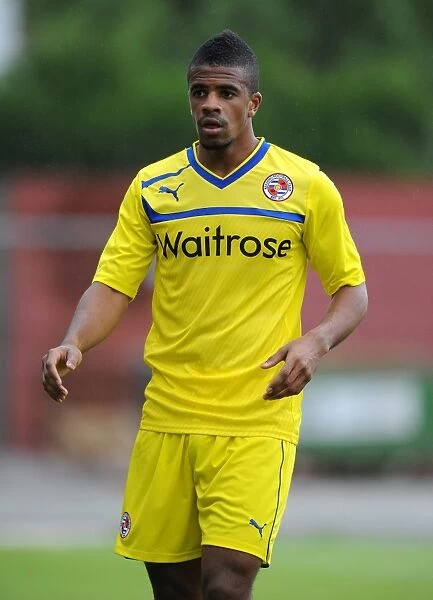 Garath McCleary in Action: Reading FC vs AFC Wimbledon at The Cherry Red Records Stadium