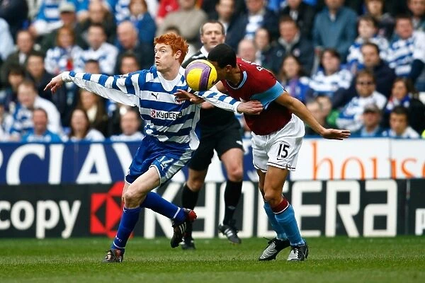 Intense Battle: Aston Villa vs. Reading - Barclays Premier League Showdown (February 2008)