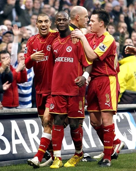 James Harper & Nicky Shorey join Leroy Lita to celebrate his 2nd goal against Manchester City