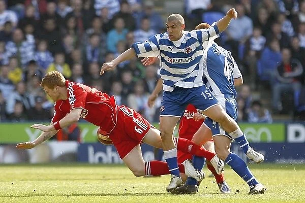 James Harper & Steve Sidwell see off the challenge of John Arne Riise