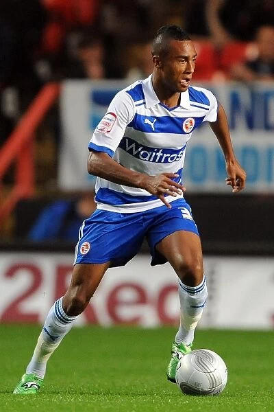 Jordan Obita in Action: Charlton Athletic vs. Reading - Carling Cup First Round at The Valley