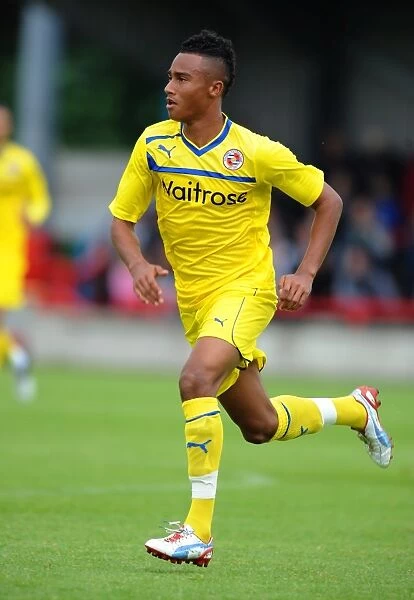 Jordan Obita of Reading FC in Action against AFC Wimbledon at The Cherry Red Records Stadium (Pre-Season Friendly)