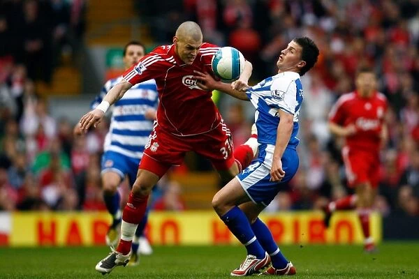 Liverpool v Reading. Barclays Premiership 2007 / 8