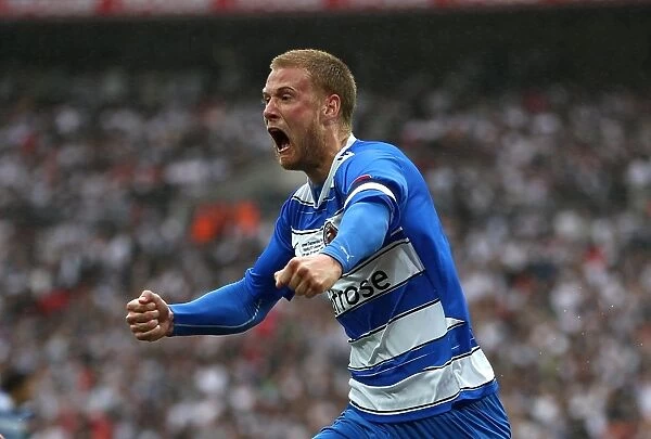 Matt Mills Double Delight: Reading FC's Exultant Moment in Npower Championship Play-Off Final against Swansea City