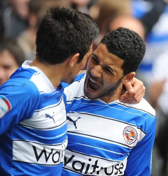 McAnuff and Karacan's Unforgettable Moment: Reading FC's Second Goal Against Leicester City in Npower Championship at Madejski Stadium