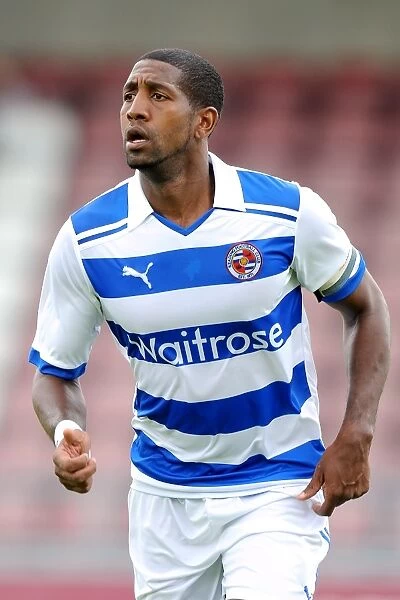 Mikele Leigertwood in Action: Reading FC's Pre-Season Clash against Northampton Town at Sixfields Stadium