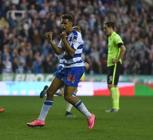 Nick Blackman's Thrilling First Goal Celebration: Reading vs. Brighton & Hove Albion in Sky Bet Championship
