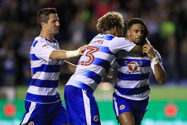 Reading Celebrate Garath McCleary's Goal Against Ipswich Town in Sky Bet Championship