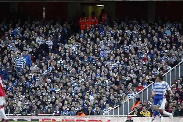 Reading fans at the Emirates Stadium
