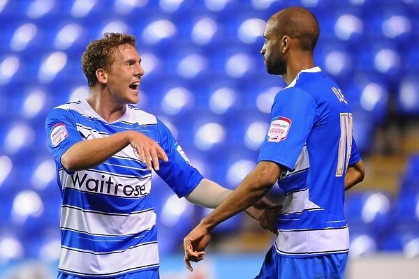Reading FC: Jimmy Kebe and Brian Howard's Thrilling Goal Celebration vs. Preston North End in the Npower Championship