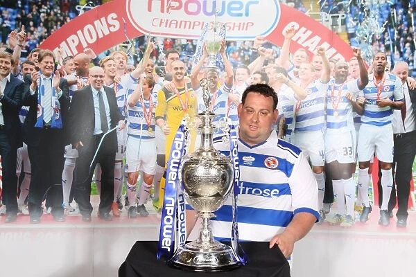 Reading FC's Championship Victory: Triumphant Moment with Fans and the Championship Trophy (2012)
