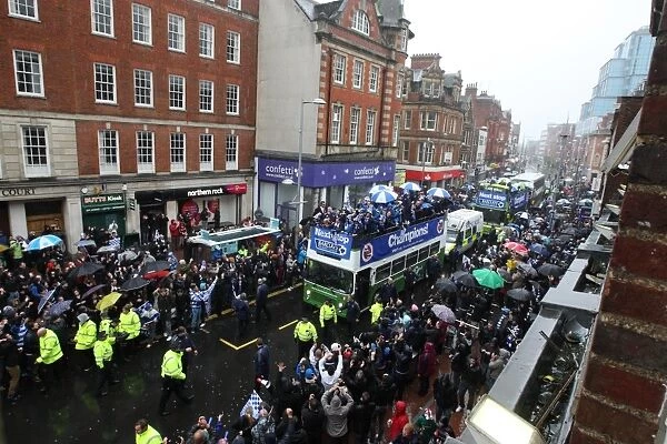 Reading FC's Championship-Winning Team Celebrates Promotion with Triumphant Parade through Reading