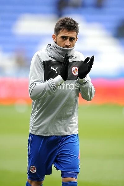 Reading FC's Jem Karacan in Action at Madjeski Stadium against Wigan Athletic (February 23, 2013, Barclays Premier League)