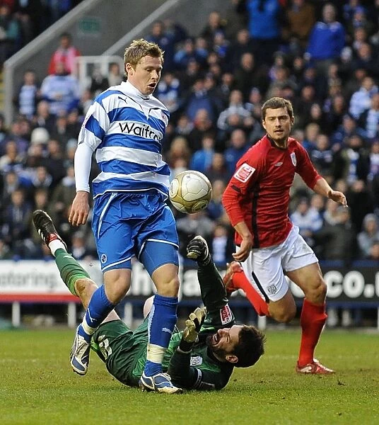 Reading FC's Simon Church Scores Second Goal Against West Bromwich Albion in FA Cup: Thrilling Moment at Madejski Stadium