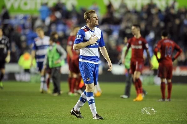Reading's Alex Pearce Rejoices in Derby Win Over West Bromwich Albion (12-01-2013)