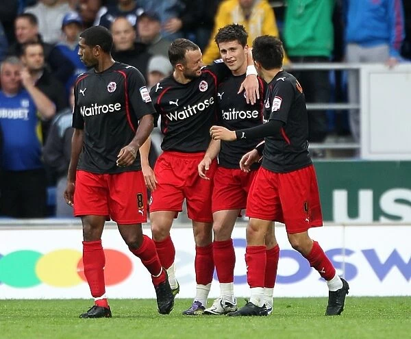 Shane Long Scores the Opener: Reading's Euphoric Moment vs. Cardiff City in the Play-Off Semi-Final