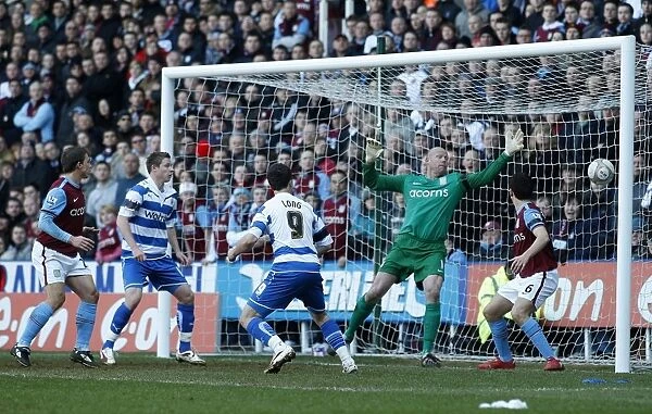 Shane Long Scores the Opening Goal: FA Cup Sixth Round - Reading vs. Aston Villa, Madejski Stadium