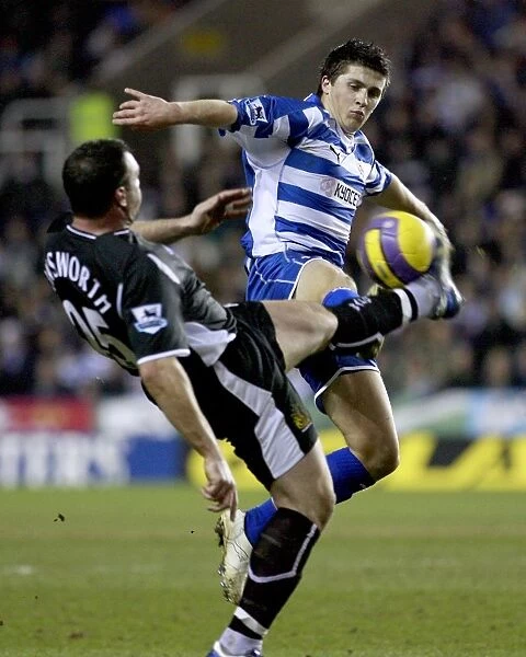 Shane Long takes a high tackle from David Unsworth