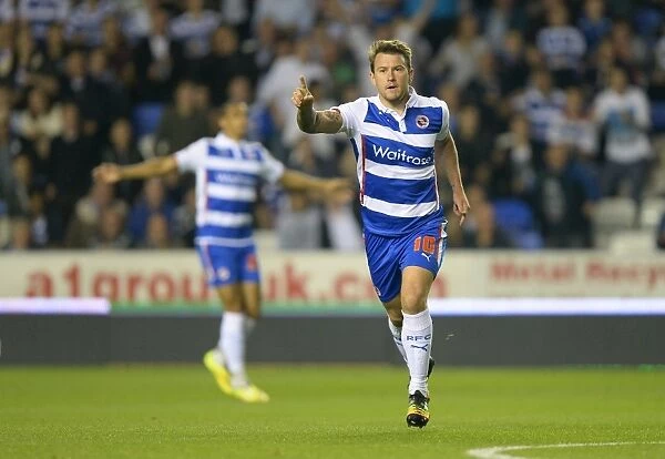 Simon Cox Scores the Opener: Reading FC's Victory Against Millwall in Sky Bet Championship at Madejski Stadium