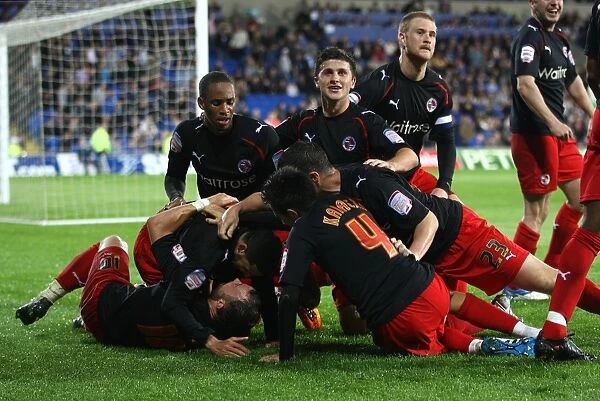 Triumphant Moment: Jobi McAnuff Scores the Decisive Goal in Reading's Play-Off Semi-Final Thriller Against Cardiff City