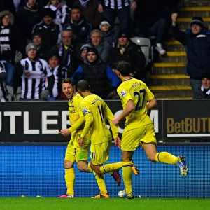 Adam Le Fondre Scores First Goal for Reading at St. James Park against Newcastle United (January 19, 2013)
