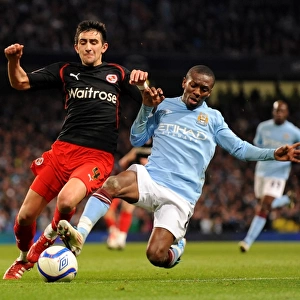 A Battle in the FA Cup Sixth Round: Jem Karacan vs. Shaun Wright-Phillips - Manchester City vs. Reading
