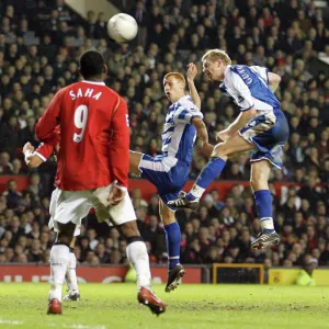 Brynjar Gunnarsson heads home on 69 minutes to level the score at Old Trafford