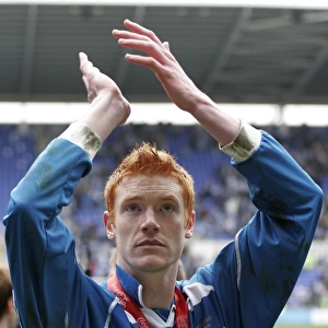 Dave Kitson applauds the fans