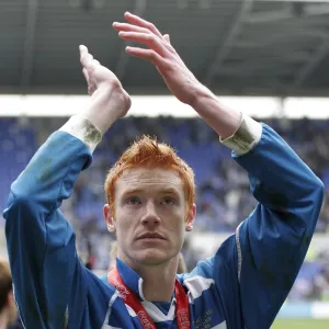 Dave Kitson applauds the fans