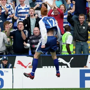 Dave Kitson celebrates after giving Reading the lead