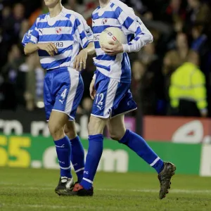 Dave Kitson returns the ball to the centre circle after scoring his 23rd minute goal