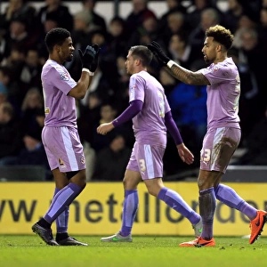 Derby County vs. Reading: Danny Williams and Gareth McCleary's Jubilant Moment as Reading Scores First Goal in Sky Bet Championship Clash at iPro Stadium