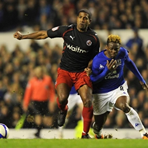 Fifth Round FA Cup Clash: Saha vs. Leigertwood - Everton vs. Reading: A Battle at Goodison Park