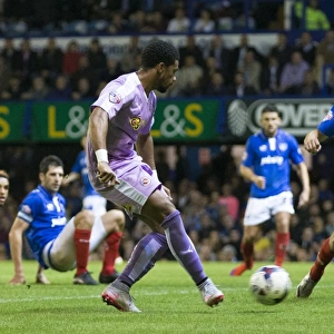 Garath McCleary Scores the Second: Portsmouth vs. Reading - Capital One Cup at Fratton Park
