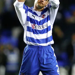 Graeme Murty applauds the Reading fans at the end of the game