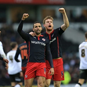 Hal Robson-Kanu and Alex Pearce: Reading's Jubilant Moment as They Celebrate First Goal Against Derby County in FA Cup Fifth Round