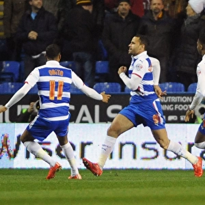 Hal Robson-Kanu Scores the First Goal: Reading's FA Cup Quarter Final Victory over Bradford City at Madejski Stadium