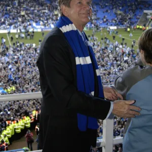 John Madejski celebrating the Championship title