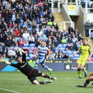 John Swift Scores Reading's Second Goal Against Rotherham United in Sky Bet Championship at Madejski Stadium