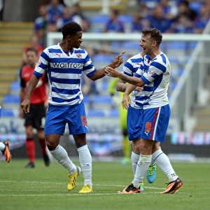 Le Fondre and McCleary's Jubilant Moment: Reading's First Goal vs Ipswich Town in Sky Bet Championship