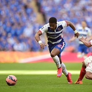 McCleary vs. Coquelin: Intense Battle in FA Cup Semi-Final Between Reading's Garath McCleary and Arsenal's Francis Coquelin at Wembley Stadium