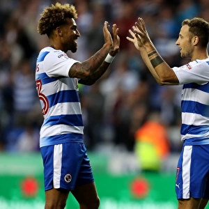 Reading Celebrate Second Goal Against Plymouth Argyle in EFL Cup First Round
