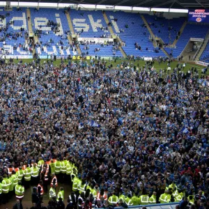 Reading Fans Celebrate winning the Championship Title