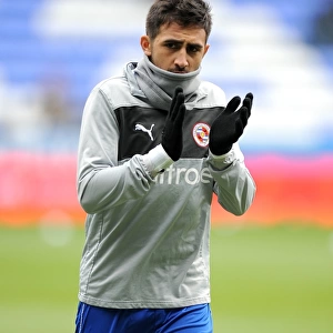 Reading FC's Jem Karacan in Action at Madjeski Stadium against Wigan Athletic (February 23, 2013, Barclays Premier League)