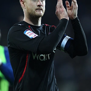 Reading FC's Matthew Mills Salutes Away Fans after Play-Off Victory