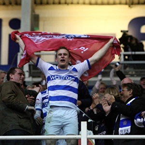 Reading FC's Promotion to Championship: Alex Pearce's Emotional Moment at Madejski Stadium (17-04-2012)