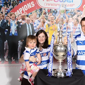 Reading FC's Unforgettable Championship Win: Triumphing with the 2012 Championship Trophy - A Celebration Photoshoot