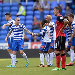 Reading Football Club: Danny Guthrie's Double Delight - Celebrating with Team Mates Against Ipswich Town in Sky Bet Championship
